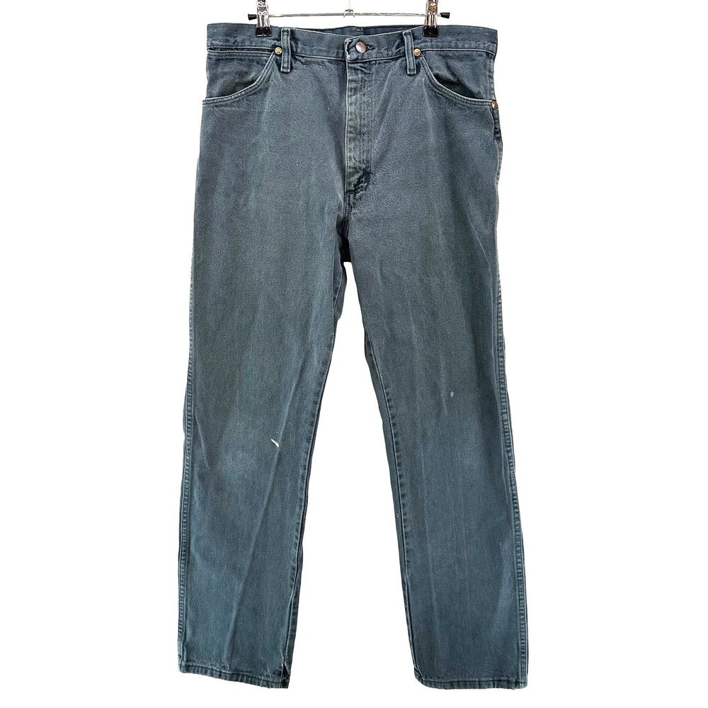 WRANGLER Vintage Men's Straight‎ Leg Jeans • 35 • green